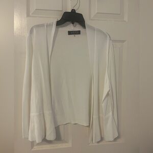 White long sleeve shrug, Kasper, XL